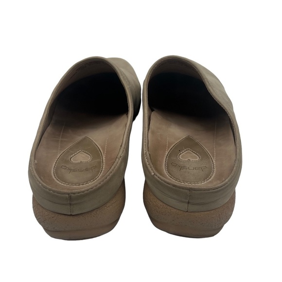 Dansko Leather Taupe Slip-On Mules Size 40 Women's - Picture 8 of 9